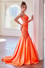 Load image into Gallery viewer, Ladivine CDS470 - Beaded Appliqued Illusion Evening Gown