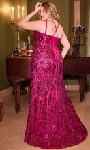 Load image into Gallery viewer, Ladivine CM334C - Sequin Sleeveless Corset Prom Gown