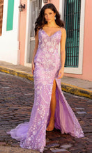 Load image into Gallery viewer, Nox Anabel C1458 - Paillette Deep V-Neck Prom Dress