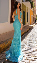 Load image into Gallery viewer, Nox Anabel E1274 - Wide Strap Sequin Evening Dress