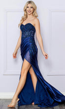 Load image into Gallery viewer, Nox Anabel E1284 - Beaded Embroidered Strapless Prom Dress