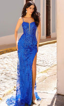 Load image into Gallery viewer, Nox Anabel G1363 - Sequined Plunging V-Neck Evening Dress