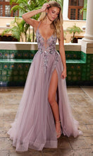 Load image into Gallery viewer, Nox Anabel G1649 - Sheer Bodice Tulle Gown with High Slit