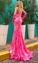 Load image into Gallery viewer, Nox Anabel R1268 - Floral Sequin Mermaid Evening Dress