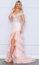 Load image into Gallery viewer, Nox Anabel R1301 - Applique Trumpet Prom Dress