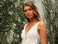 Load and play video in Gallery viewer, GARDENIA LACE WEDDING BALL GOWN