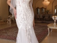 Load and play video in Gallery viewer, BEATRICE COUTURE LACE CORSET MERMAID GOWN - Oh MY LLC Private Label 3000CA1086WD