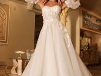 Load and play video in Gallery viewer, STRAPLESS LAYERED TULLE BALL GOWN