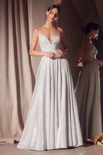 Load image into Gallery viewer, Ladivine T214 - Open Back Glitter Evening Dress