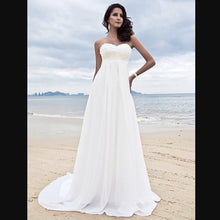 Load image into Gallery viewer, Organza empire waist wedding gown.