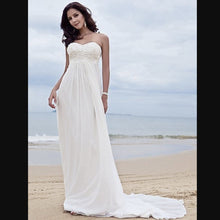 Load image into Gallery viewer, Organza empire waist wedding gown.