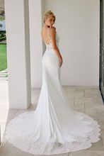 Load image into Gallery viewer, Nox Anabel JE1022L - Sheer Lace A-line Wedding Gown
