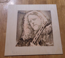 Load image into Gallery viewer, Warren Haynes, Gov&#39;t Mule - Custom Pyrography Autographed Artwork
