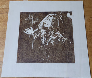 Janis Joplin - Custom Pyrography Artwork