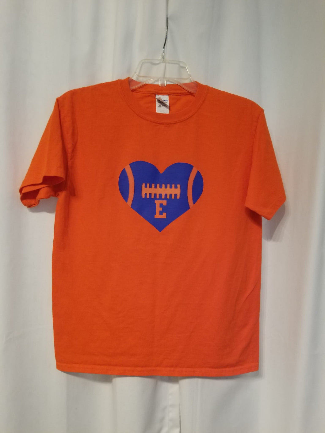 Sports Swag Custom Edwardsburg Eddies Football Heart T Shirt