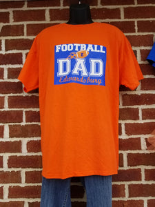 Sports Swag Custom Edwardsburg Eddies Football DAD T-Shirt