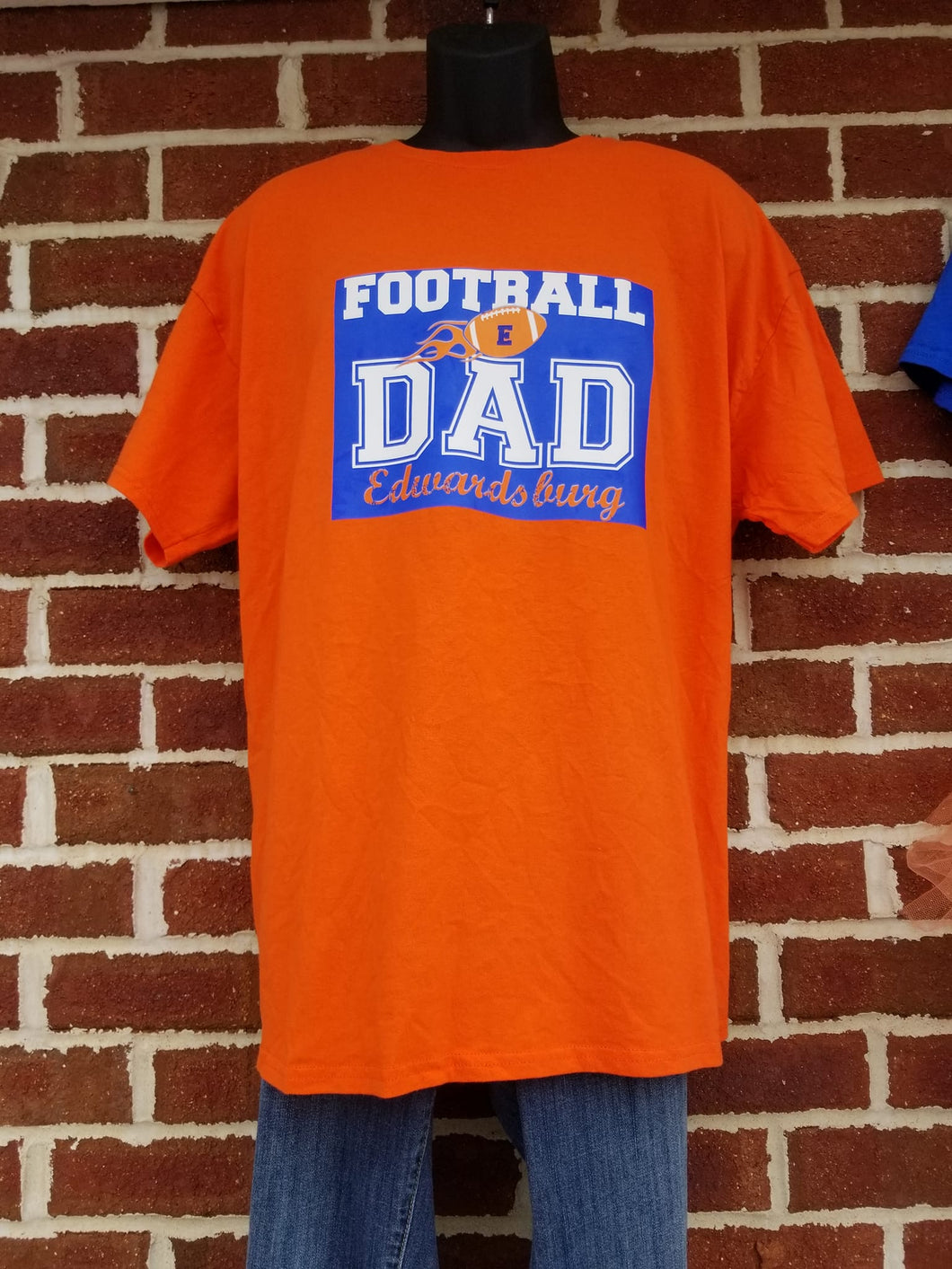 Sports Swag Custom Edwardsburg Eddies Football DAD T-Shirt
