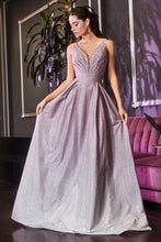Load image into Gallery viewer, 9174 Ladivine  A-line sparkle ombre gown
