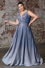 Load image into Gallery viewer, 9174 Ladivine  A-line sparkle ombre gown
