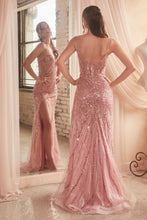 Load image into Gallery viewer, CD0220 SEQUIN FITTED GOWN
