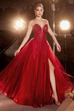 Load image into Gallery viewer, CD0230 STRAPLESS LAYERED TULLE BALL GOWN
