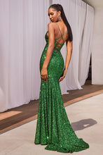Load image into Gallery viewer, CH066 Sequin Sleeveless V-Neck Mermaid
