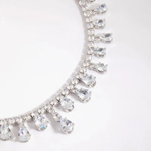 Load image into Gallery viewer, White Water Drop Rhinestone Crystal Necklace
