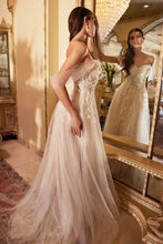 Load image into Gallery viewer, BIRDS OF ROMANCE OFF THE SHOULDER  A-LINE GOWN
