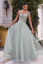 Load image into Gallery viewer, A1258 EMBELLISHED A-LINE TULLE BALL GOWN
