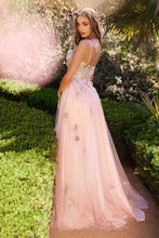 Load image into Gallery viewer, A1330 A-LINE OFF THE SHOULDER PINK DRESS
