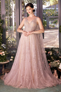 Ladivine A1459 - SUN MOON AND THE STARS EMBROIDERY GOWN