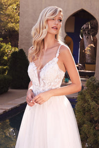 BEAUTIFULLY LAYERED A-LINE TULLE BRIDAL GOWN