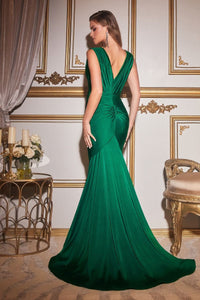 CD912 Ladivine Jersy Stretchy Evening Gown