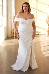 MODERN CURVE FITTING BRIDAL GOWN