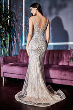 Load image into Gallery viewer, CD935 Ladivine Couture beaded Fit &amp; Flare Gown
