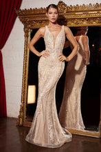 Load image into Gallery viewer, CD981 Ladivine Pastel beaded lace column dress
