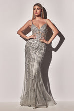 Load image into Gallery viewer, CD992 Ladivine FITTED BEADED MERMIAD GOWN
