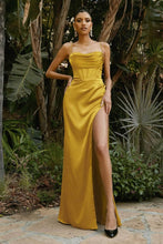 Load image into Gallery viewer, Ladivine 7483 - Draped Corset Prom Dress
