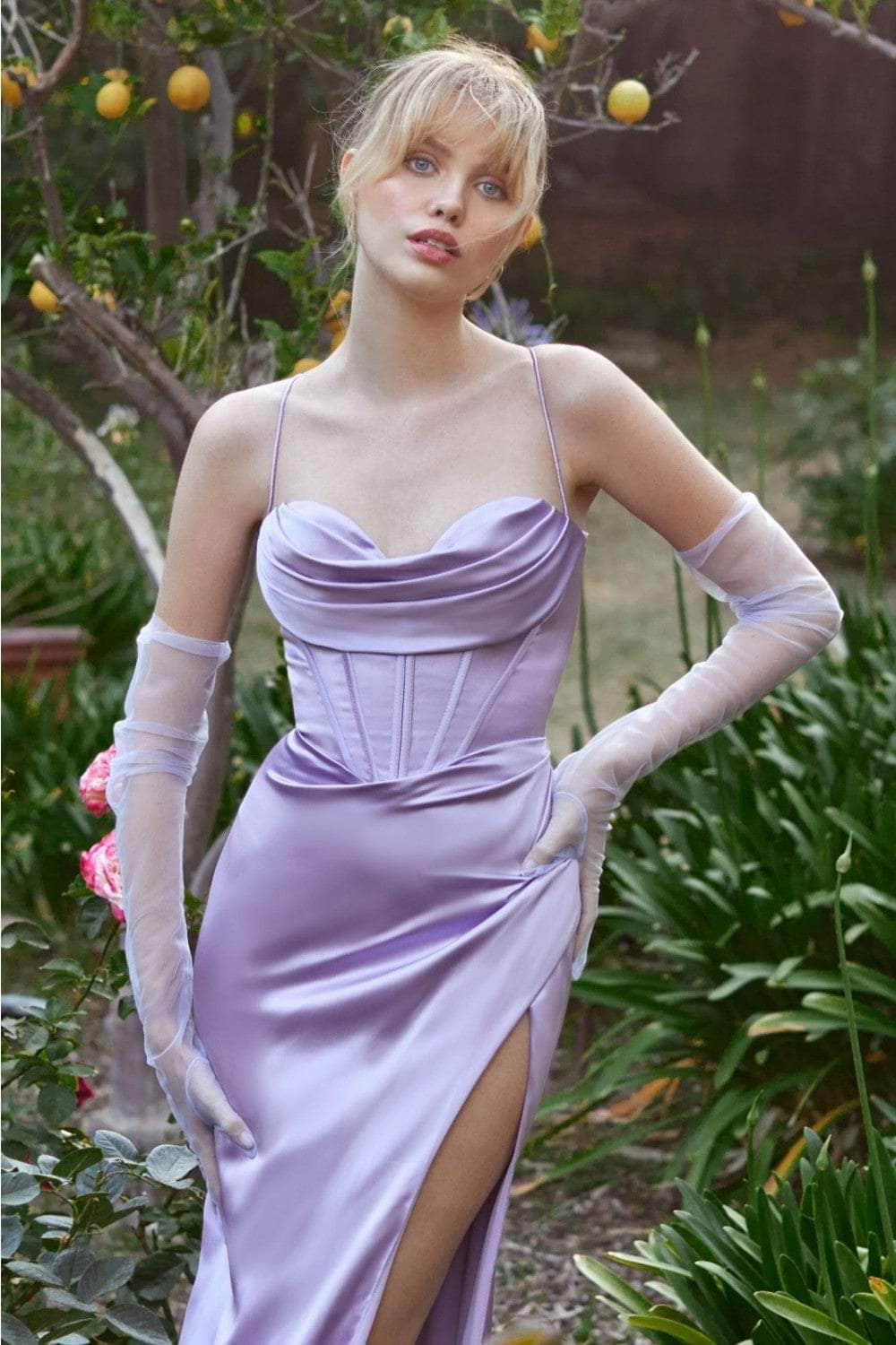 draped corset dress Ladivine 7483