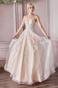 CHAMPAGNE BRIDAL BALL GOWN