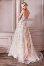 Load image into Gallery viewer, CHAMPAGNE BRIDAL BALL GOWN
