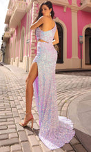 Load image into Gallery viewer, A1307 - Sequin Cutout Prom Dress
