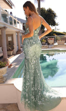 Load image into Gallery viewer, C1458 - Paillette Deep V-Neck Prom Dress
