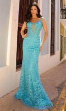 Load image into Gallery viewer, Nox Anabel E1274 - Wide Strap Sequin Evening Dress
