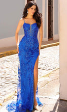 Load image into Gallery viewer, G1363 - Sequined Plunging V-Neck Evening Dress
