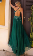 Load image into Gallery viewer, Nox Anabel G1405 - Scoop Lace Appliqued Prom Dress with Slit
