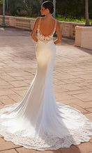 Load image into Gallery viewer, Nox Anabel JE1022L - Sheer Lace A-line Wedding Gown
