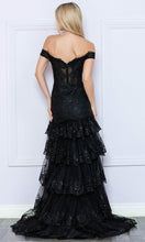 Load image into Gallery viewer, R1301 - Applique Trumpet Prom Dress
