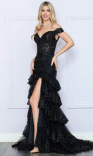 Load image into Gallery viewer, R1301 - Applique Trumpet Prom Dress
