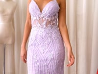 Load and play video in Gallery viewer, CD992 Ladivine FITTED BEADED MERMIAD GOWN
